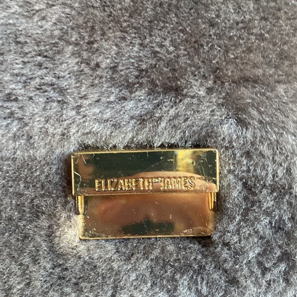 Elizabeth and James, Shearling Fur & Leather Charlie Shoulder Bag, Stone - Picture 4 of 13